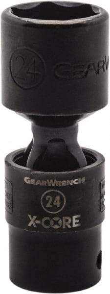 GearWrench - 1/2" Drive 21mm Standard Universal Impact Socket - 6 Points, 3-8/51" OAL - All Tool & Supply