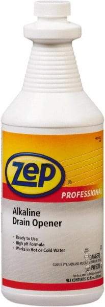 ZEP Commercial - 1 Qt Liquid Drain Cleaner - Unscented, Bottle - All Tool & Supply