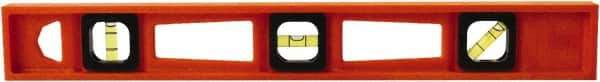 Johnson Level & Tool - 18" Long 3 Vial I-Beam Level - Structo-Cast, Orange - All Tool & Supply