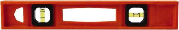 Johnson Level & Tool - 14" Long 2 Vial I-Beam Level - Structo-Cast, Orange - All Tool & Supply