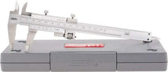 SPI - 0 to 130mm Stainless Steel Vernier Caliper - 0.02mm Graduation, 1.57" Jaw Depth, 0.001" Accuracy, Includes NIST Traceability Certificate - All Tool & Supply