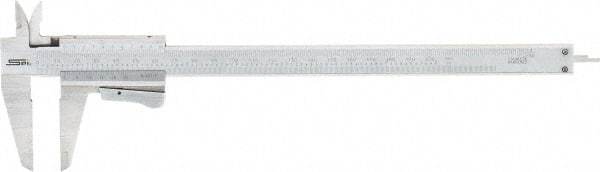 SPI - 0 to 200mm Stainless Steel Vernier Caliper - 0.02mm Graduation, 1.97" Jaw Depth, 0.0015" Accuracy, Includes NIST Traceability Certificate - All Tool & Supply