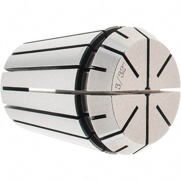 Accupro - 3/32" ER32 Collet - 0.01mm TIR, 40mm OAL, 33mm Overall Diam - Exact Industrial Supply