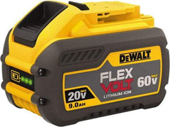 DeWALT - 60 Volt Lithium-Ion Power Tool Battery - 9 Ahr Capacity, 2 hr Charge Time, Series 20/60 FLEXVOLT - All Tool & Supply