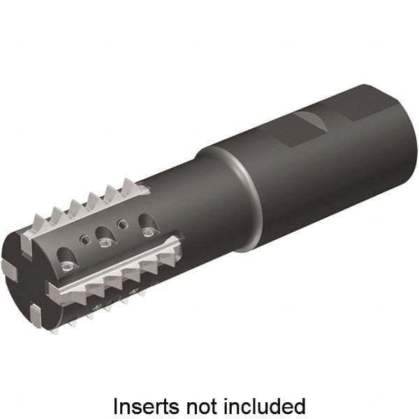 Kennametal - 1.42" Cut Diam, 2.56" Max Depth of Cut, 1-1/4" Shank Diam, Indexable Thread Mill - Insert Style TM41, 41mm Insert Size, 4 Inserts, Toolholder Style TM41, 4.98" OAL - All Tool & Supply