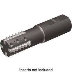 Kennametal - 1.18" Cut Diam, 2.56" Max Depth of Cut, 1-1/4" Shank Diam, Indexable Thread Mill - Insert Style TM41, 41mm Insert Size, 3 Inserts, Toolholder Style TM41, 5" OAL - All Tool & Supply