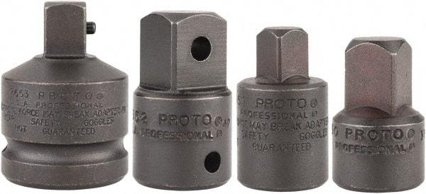 Proto - 4 Piece, Socket Adapter Set - 3/8F x 1/2M, 1/2F x 3/8M, 1/2F x 3/4M, 3/4F x 1/2M - All Tool & Supply