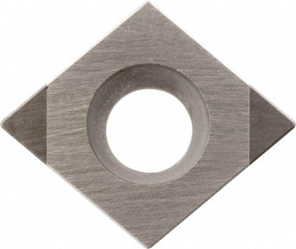 Kyocera - CCMW32.51 Grade KBN510 CBN Turning Insert - Uncoated, 80° Diamond, 3/8" Inscr Circle, 5/32" Thick, 1/64" Corner Radius - All Tool & Supply