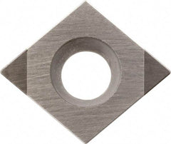 Kyocera - CCMW21.51 Grade KBN510 CBN Turning Insert - Uncoated, 80° Diamond, 1/4" Inscr Circle, 3/32" Thick, 1/64" Corner Radius - All Tool & Supply