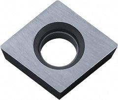 Kyocera - CPMB320.5 Grade KW10 Carbide Turning Insert - Uncoated, 80° Diamond, 3/8" Inscr Circle, 1/8" Thick, 0.008" Corner Radius - All Tool & Supply