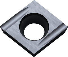 Kyocera - CCGT32.51 U Grade PR1225 Carbide Turning Insert - Megacoat Finish, 80° Diamond, 3/8" Inscr Circle, 5/32" Thick, 1/64" Corner Radius - All Tool & Supply