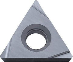 Kyocera - TPGH220.5 Grade PV720 Cermet Turning Insert - TiCN (Megacoat Nano) Finish, 60° Triangle, 1/4" Inscr Circle, 1/8" Thick, 0.008" Corner Radius - All Tool & Supply