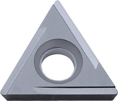 Kyocera - TPGH321 H Grade KW10 Carbide Turning Insert - Uncoated, 60° Triangle, 3/8" Inscr Circle, 1/8" Thick, 1/64" Corner Radius - All Tool & Supply