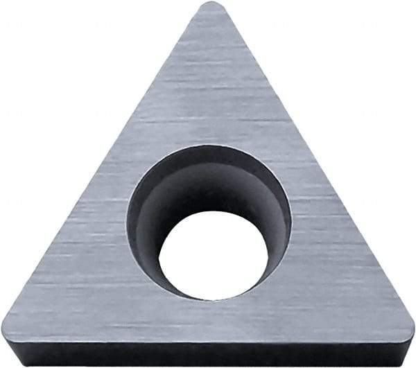 Kyocera - TCGW220.5 Grade KW10 Carbide Turning Insert - Uncoated, 60° Triangle, 1/4" Inscr Circle, 1/8" Thick, 0.008" Corner Radius - All Tool & Supply