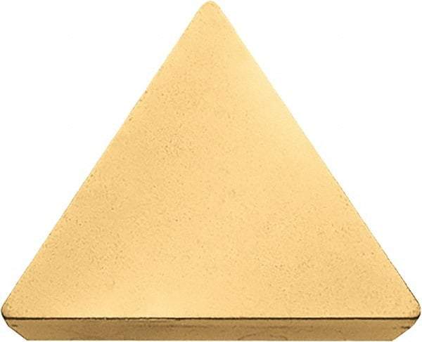 Kyocera - TPG322 Grade KW10 Carbide Turning Insert - Uncoated, 60° Triangle, 3/8" Inscr Circle, 1/8" Thick, 1/32" Corner Radius - All Tool & Supply