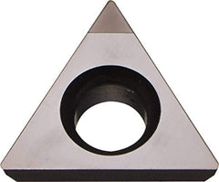 Kyocera - TPGB1.81.51 Grade KBN25M CBN Turning Insert - Megacoat Finish, 60° Triangle, 7/32" Inscr Circle, 3/32" Thick, 1/64" Corner Radius - All Tool & Supply