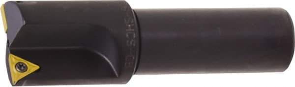 Kyocera - 0.609 Inch Diameter, Interchangeable Pilot, Weldon Flat 3/4 Inch Shank Diameter, 1 Insert, Indexable Counterbore - 2.9 Inch Overall Length, TCMT 18151 Insert - All Tool & Supply