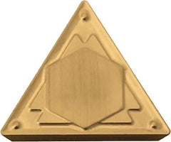 Kyocera - TPMR322 HQ Grade PV720 Cermet Turning Insert - TiCN (Megacoat Nano) Finish, 60° Triangle, 3/8" Inscr Circle, 1/8" Thick, 1/32" Corner Radius - All Tool & Supply