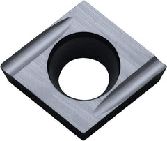 Kyocera - CCET32.50.2 USF Grade PR1225 Carbide Turning Insert - Megacoat Finish, 80° Diamond, 3/8" Inscr Circle, 5/32" Thick, 0.004" Corner Radius - All Tool & Supply