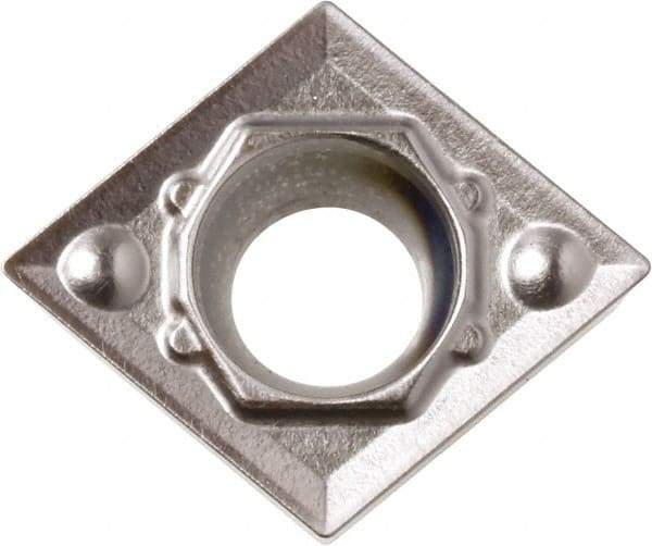 Kyocera - CCMT21.51 HQ Grade CA6525 Carbide Turning Insert - TiCN/Al2O3/TiN Finish, 80° Diamond, 1/4" Inscr Circle, 3/32" Thick, 1/64" Corner Radius - All Tool & Supply