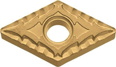 Kyocera - DNMG433 CQ Grade CA515 Carbide Turning Insert - TiCN/Al2O3/TiN Finish, 55° Diamond, 1/2" Inscr Circle, 3/16" Thick, 3/64" Corner Radius - All Tool & Supply