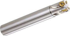 Kyocera - 1" Cut Diam, 0.236" Max Depth of Cut, 1" Shank Diam, 6.3" OAL, Indexable Square Shoulder End Mill - BDMT 0703 Inserts, Cylindrical Shank, 90° Lead Angle, Through Coolant - All Tool & Supply