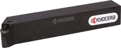 Kyocera - PRGC, Left Hand Cut, 90° Lead Angle, 25mm Shank Height x 25mm Shank Width, Neutral Rake Indexable Turning Toolholder - 150mm OAL, RC..10.. Insert Compatibility, Series PRGC - All Tool & Supply