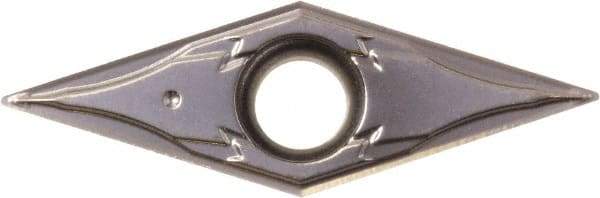 Kyocera - VPGT220.2 GF Grade PR1225 Carbide Turning Insert - Megacoat Finish, 35° Diamond, 1/4" Inscr Circle, 1/8" Thick, 0.004" Corner Radius - All Tool & Supply