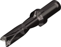 Kyocera - 1.687" Max Drill Depth, 3xD, 0.562" Diam, Indexable Insert Drill - 2 Inserts, 3/4" Shank Diam, Whistle Notch Shank - All Tool & Supply