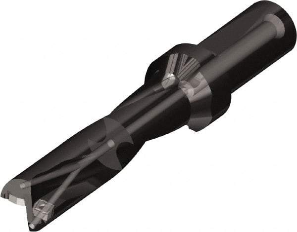 Kyocera - 9.38" Max Drill Depth, 5xD, 1-7/8" Diam, Indexable Insert Drill - 2 Inserts, 1-1/2" Shank Diam, Whistle Notch Shank - All Tool & Supply