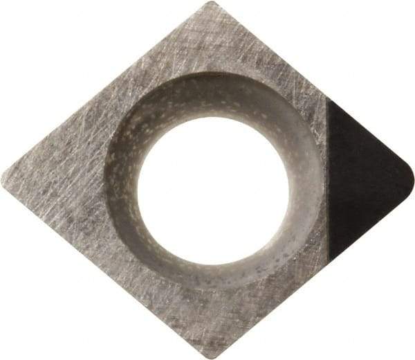 Kyocera - CCGW32.50.5 Grade KPD001 Polycrystalline Diamond (PCD) Turning Insert - Uncoated, 80° Diamond, 3/8" Inscr Circle, 5/32" Thick, 0.008" Corner Radius - All Tool & Supply