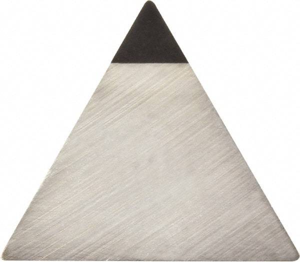 Kyocera - TPG321 Grade KPD010 Polycrystalline Diamond (PCD) Turning Insert - Uncoated, 60° Triangle, 3/8" Inscr Circle, 1/8" Thick, 1/64" Corner Radius - All Tool & Supply