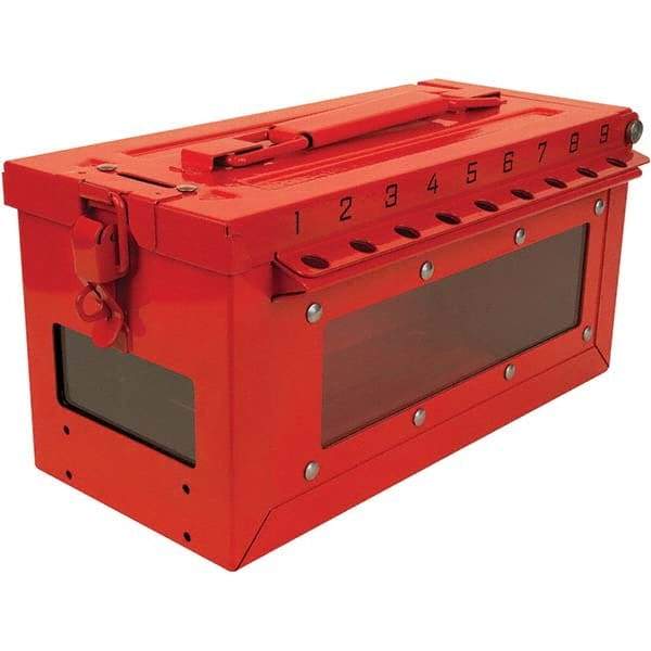 Master Lock - Group Lockout Boxes Portable or Wall Mount: Portable Maximum Number of Padlocks: 19 - All Tool & Supply