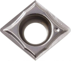 Kyocera - CCGT32.50.2 GQ Grade PR1225 Carbide Turning Insert - Megacoat Finish, 80° Diamond, 3/8" Inscr Circle, 5/32" Thick, 0.004" Corner Radius - All Tool & Supply