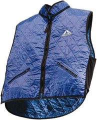 Techniche - Size S, Blue Cooling Vest - Zipper Front, Nylon, HyperKewl - All Tool & Supply