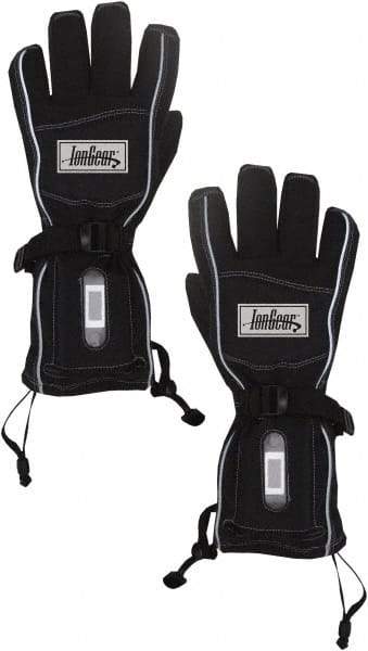 Techniche - Size S/M Work Gloves - For General Purpose, Palm & Fingers Coated, Gauntlet Cuff, Full Fingered, Black, Paired - All Tool & Supply