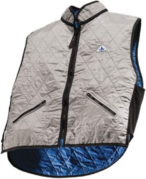 Techniche - Size 3XL, Silver Cooling Vest - Zipper Front, Nylon, HyperKewl - All Tool & Supply