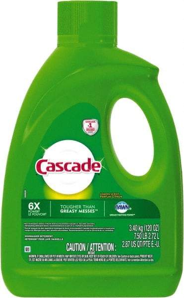 Cascade - 120 oz Bottle Automatic Dishwashing Gel - Lemon Scented - All Tool & Supply