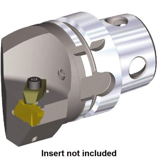 Kennametal - Insert Style NG 4R, 70mm Head Length, Left Hand Cut, Internal/External Modular Threading Cutting Unit Head - System Size KM4X63, 43mm Center to Cutting Edge, Series NE - All Tool & Supply