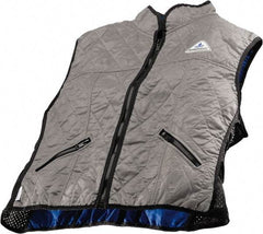 Techniche - Size XL, Silver Cooling Vest - Zipper Front, Nylon, HyperKewl - All Tool & Supply