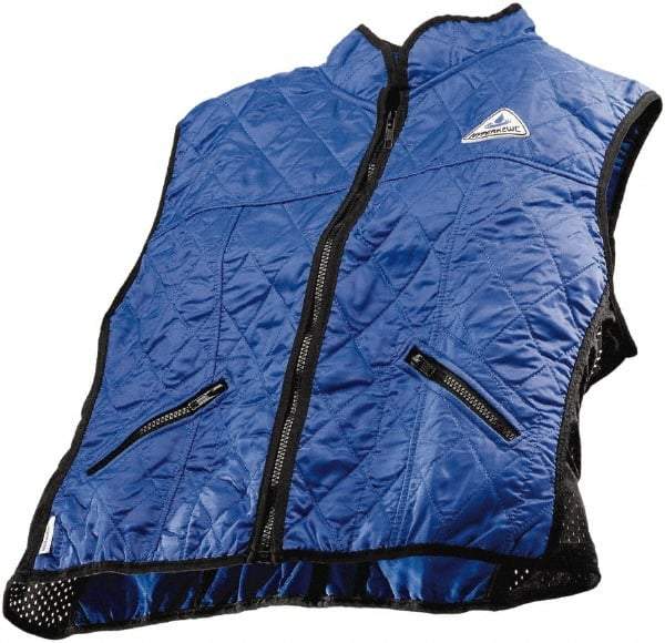 Techniche - Size L, Blue Cooling Vest - Zipper Front, Nylon, HyperKewl - All Tool & Supply