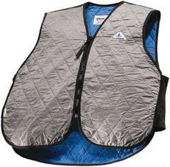 Techniche - Size XL, Silver Cooling Vest - Zipper Front, Nylon, HyperKewl - All Tool & Supply