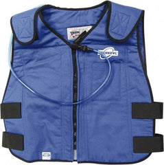 Techniche - Size 2XL, Blue Cooling Vest - Zipper Front, Cotton - All Tool & Supply