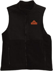 Techniche - Size S Heated, Wind Resistant & Water Resistant Vest - Black, Softshell Barrier Fleece, Zipper Closure - All Tool & Supply