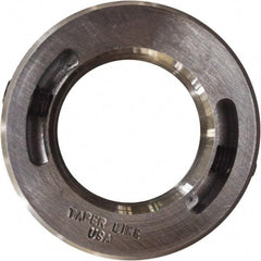 Taper Line - 1-1/8-12 Thread, Steel, One Piece Threaded Shaft Collar - 1-7/8" Outside Diam, 1/2" Wide - All Tool & Supply