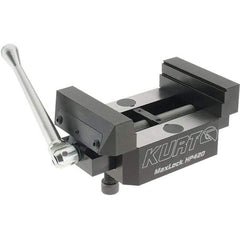 Kurt - 4" Jaw Width, 2.922" High x 5" Long x 4" Wide Vise - For Use with 5 Axis Workholding Systems - All Tool & Supply