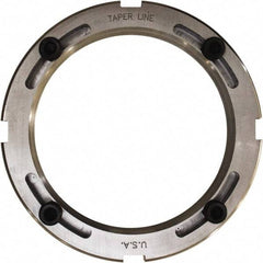 Taper Line - 3.730-12 Thread, 4-9/16" Bore Diam, 4-15/16" OD, Shaft Locking Device - 0.718" OAW - All Tool & Supply