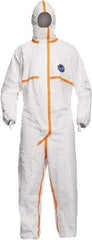 Dupont - Size 3XL Tyvek General Purpose Coveralls - White, Zipper Closure, Elastic Cuffs with Thumb-loop, Elastic Ankles, Taped Seams - All Tool & Supply