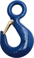 Campbell - 10,000 Lb Capacity, Chain Grade 100, Alloy Steel Eye Hook - 7-3/4" Reach, 2" Eye ID, 10-1/2" OAL - All Tool & Supply