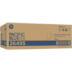 Georgia Pacific - Hard Roll of 1 Ply Brown Paper Towels - 7-7/8" Wide, 1,150' Roll Length - All Tool & Supply